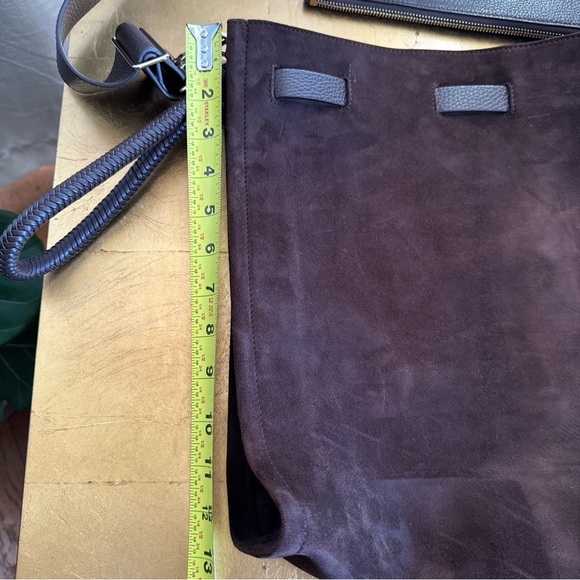 Tamara Mellon suede shoulder bag brown suede - Picture 14 of 15